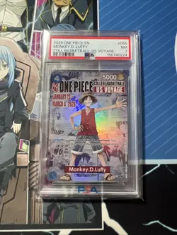 2026 ONE PIECE PROMOS ONE PIECE COLLEGE BASKETBALL US VOYAGE MONKEY D. LUFFY PSA - Image 1