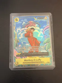 One Piece Monkey D Luffy OP07-109 SR Treasure Rare Alternative Art English - Image 1