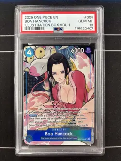 2025 One Piece EN Illustration Box Vol.1 #004 Boa Hancock PSA 10 GEM MINT - Image 1