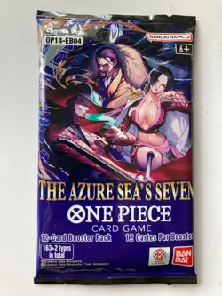 One Piece OP-14 The Azure Sea's Seven Booster Pack New Factory Sealed ENGLISH - Image 1