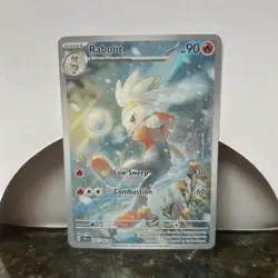 Pokemon TCG Raboot Stellar Crown Holo Card 147/142 Sv07 25 - Image 1