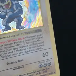 1ST EDITION Shadowless Machamp 8/102 Base Set Holo Rare Nintendo Pokemon Card - Image 3