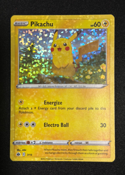 Pikachu 7/15 McDonald's 2022 Promo Holo Pokemon Card - Image 1