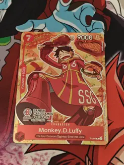 One Piece Card Game P-080 Monkey.D.Luffy Card Fest 24-25 - Image 1