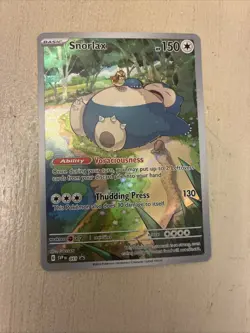 Snorlax 051 SV Scarlet & Violet Promo Card Full Art Holo Illustration Rare - Image 1