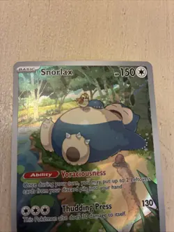 Snorlax 051 SV Scarlet & Violet Promo Card Full Art Holo Illustration Rare - Image 2