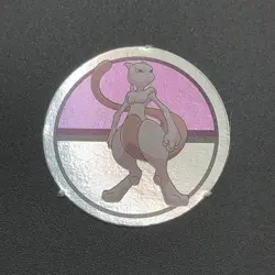 Mewtwo Pokemon Paper Ginpika Medal Card Nintendo Japanese Rare TCG S206-38 - Image 3