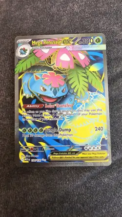Mega Venusaur EX 155/108 Evolutions Ultra Rare Full Art Holo Pokemon TCG Card - Image 1