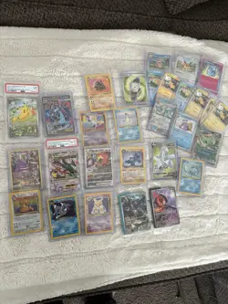 PSA 10 Rayquaza Celebrations + Charizard VSTAR + 29 Card Pokemon Hit Lot - Image 2
