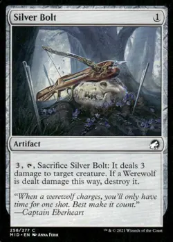 Silver Bolt 258/277 Innistrad Midnight Hunt MTG Magic the Gathering card - Image 1