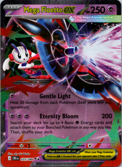 Pokemon TCG Mega Floette 035/086 Chaos Rising Double Rare NM - Image 1