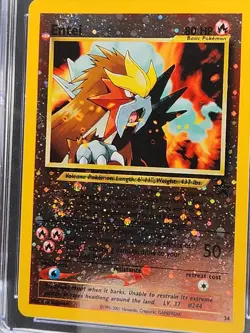 Pokemon Entei Movie 3 Black Star Promo Reverse Holo #34 CGC 9 Mint Double 🍥🍥 - Image 5
