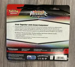 Pokemon TCG Prismatic Evolutions Leafeon Tech Sticker Collection New & Sealed - Image 2