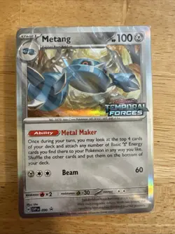Metang SVP 090 Pokemon SEALED Temporal Forces Build-n-Battle Prerelease Pack - Image 1