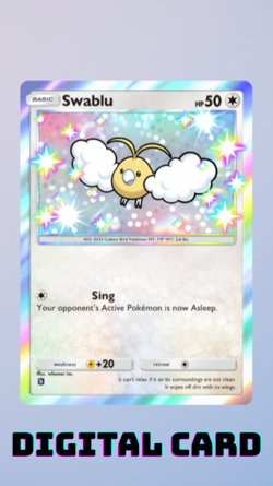 Swablu Shiny Paradox Drive Pokemon TCG Pocket 1 Star ⭐ (English) - Image 1