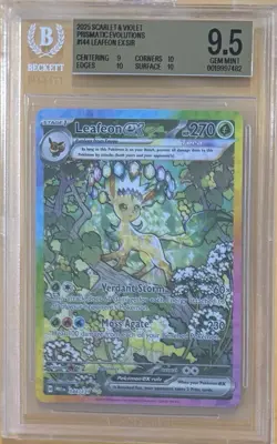 Pokemon Leafeon ex144/131Sv:PrismaticEv. Special Illustration Rare (SIR)ENG Holo - Image 1