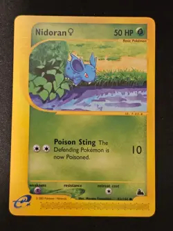 Pokemon TCG Nidoran 82 Skyridge Mint Near Mint (non-holo) - Image 1