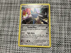 Pokemon 2016 TCG Lucario Fates Collide 63/124 Cosmos Holo Rare Holographic - Image 1