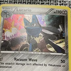 Pokemon 2016 TCG Lucario Fates Collide 63/124 Cosmos Holo Rare Holographic - Image 3