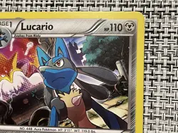 Pokemon 2016 TCG Lucario Fates Collide 63/124 Cosmos Holo Rare Holographic - Image 4