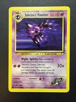 Pokemon Gym Heroes - Sabrina's Haunter 58/132 - Image 1