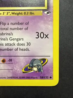 Pokemon Gym Heroes - Sabrina's Haunter 58/132 - Image 4