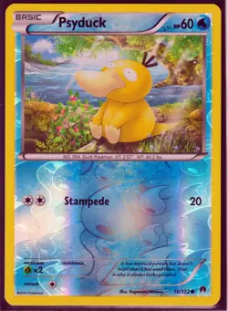 2016 POKEMON PSYDUCK 16/122 - X Y BREAKPOINT REVERSE HOLO NM/LP (Excellent) - Image 1