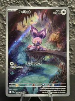 Pokemon Noibat Holo Illustration Rare SV09: Journey Together 169/159 NM TCG - Image 1