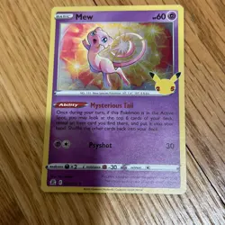 Pokemon TCG Mew 011/025 Holo Celebrations 25th Anniversary NM! - Image 3