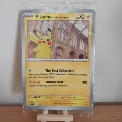 Pokemon TCG Pikachu At The Museum Black Star Promo English Rare Jumbo Sealed #1C - Image 1