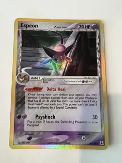 Pokemon Espeon Delta Species 4/113 Holo Rare LP EX Delta Species Eeveelution - Image 1
