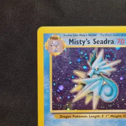 Misty’s Seadra 9/132 Holo Gym Heroes WOTC Pokemon 2000 - Image 2