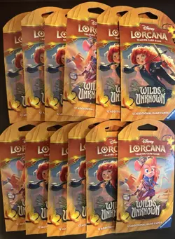 Lorcana Wilds Unknown Sleeved Booster Pack x10 - Image 1