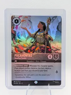 Disney Lorcana Wilds Unknown Pocahontas - Steadfast Traveler 220/204 Epic Foil - Image 1
