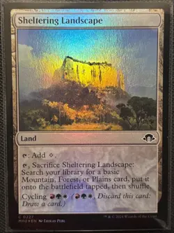 MTG Modern Horizons 3 Sheltering Landscape Foil (Common) - Image 1