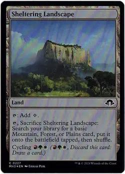 MTG Modern Horizons 3 Sheltering Landscape Foil (Common) - Image 2