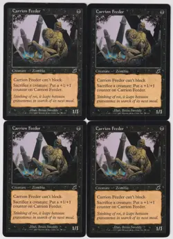 MTG 4X Carrion Feeder X4 Scourge Magic - LP/MP - Image 1