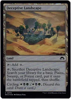 MTG Modern Horizons 3 Deceptive Landscape Foil (Common) - Image 2