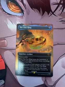 MTG Magic The Gathering Lord of the Rings The One Ring Borderless Foil #0451 - Image 1