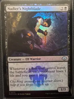 MTG Modern Horizons 3 Nadier's Nightblade Foil (Uncommon) - Image 1