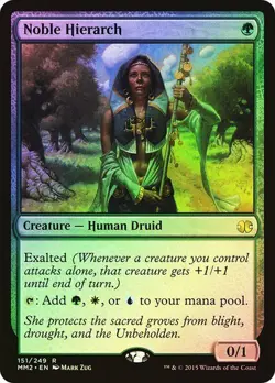 MTG Double Masters 2015 Noble Hierarch x Foil Rare Green Creature NM/M - Image 1