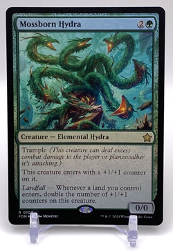 MTG: Foundations: Mossborn Hydra (FOIL) Rare #0107 NM - Image 1
