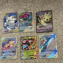 Pokemon TCG 5-Card Lot: Mimikyu V, Solgaleo & Lunala GX, M Venusaur EX - Image 1