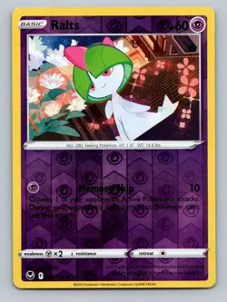 Pokemon Ralts SWSH12: Silver Tempest 067/195 Near Mint NM Reverse Holo - Image 1