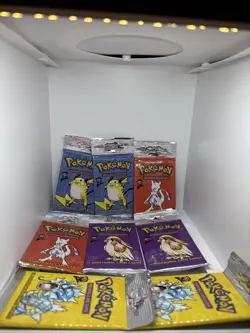1999 Pokemon base set 2 packs. Two of every artwork (8 packs) - Image 1