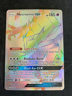 Pokemon Necrozma GX 153/147 NM - Full Art Hyper Rare - Burning Shadows - Image 1