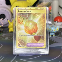 Pokemon Bravery Charm 175/142 Stellar Crown Hyper Rare Holo Trainer Card - Image 1