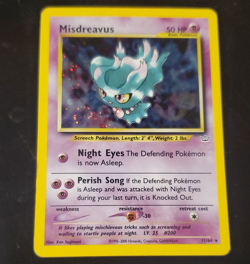 The Pokemon Company Misdreavus Neo Revelation Holo Rare Eng 11/64 (swirl) - Image 1