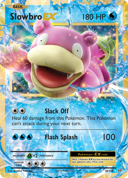 SLOWBRO EX 26/108 EX RARE EVOLUTIONS POKEMON NEAR MINT - Image 1