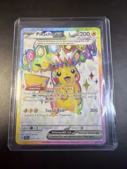 PIKACHU EX 219/191 ULTRA RARE SURGING SPARKS POKEMON NEAR MINT - Image 1